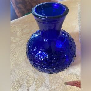 Cobalt Blue Glass Bud Vase - Home Accents